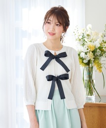 Rose Tiara（ローズティアラ）の「【２WAY】リボンニットプルオーバー（ニット/セーター）」