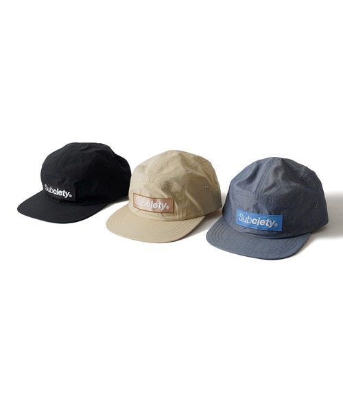 Subciety(サブサエティ)の「Box logo camp cap(キャップ・メンズ・ブルー/ブラック/ベージュ・FREE)」の6枚目の写真
