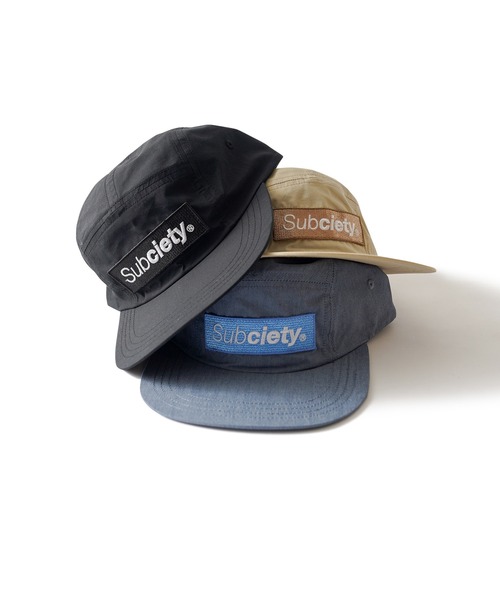 Subciety(サブサエティ)の「Box logo camp cap(キャップ・メンズ・ブルー/ブラック/ベージュ・FREE)」の5枚目の写真