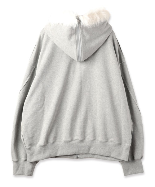 DISCOVERED（ディスカバード）の「B-7 SWEAT ZIP HOODIE（パーカー・メンズ・ブラック/グレー・3/1）」の4枚目の写真