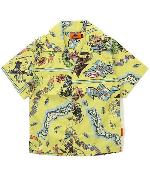 KRIFF MAYER Kid's Collection（クリフメイヤーキッズコレクション）の「【撥水・防汚・透湿・UVカット・ストレッチ】かるさらエアーエンジョイシャツ（シャツ/ブラウス・キッズ・サックスブルー/ナチュラル/グレー/イエロー・120/130/140/150/160/170）」の4枚目の写真