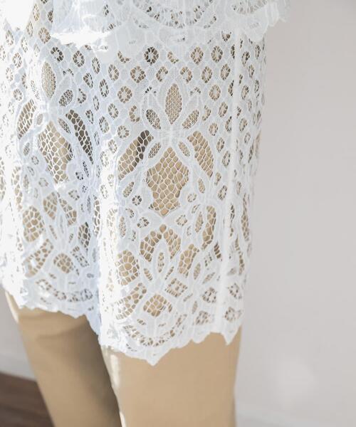 URBAN RESEARCH（アーバンリサーチ）の「インドレースベアキャミワンピース（ワンピース・レディース・オフホワイト/ブラック・FREE）」の4枚目の写真