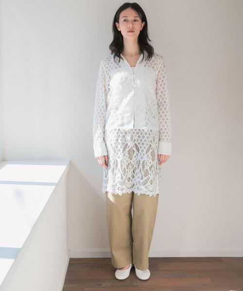 URBAN RESEARCH（アーバンリサーチ）の「インドレースベアキャミワンピース（ワンピース・レディース・オフホワイト/ブラック・FREE）」の8枚目の写真