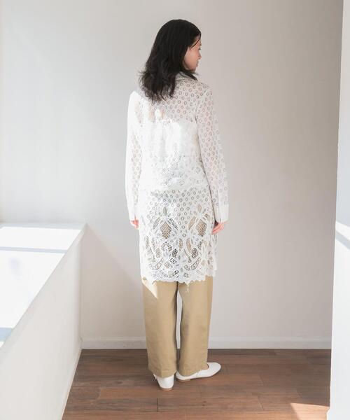 URBAN RESEARCH（アーバンリサーチ）の「インドレースベアキャミワンピース（ワンピース・レディース・オフホワイト/ブラック・FREE）」の9枚目の写真