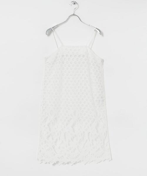 URBAN RESEARCH（アーバンリサーチ）の「インドレースベアキャミワンピース（ワンピース・レディース・オフホワイト/ブラック・FREE）」の10枚目の写真