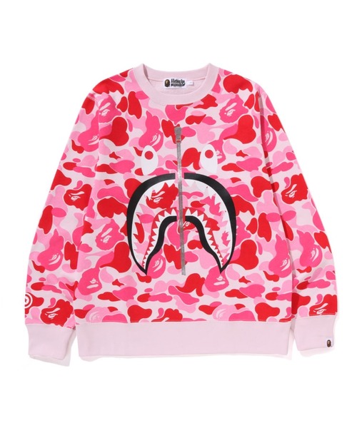 A BATHING APE(アベイシングエイプ)の「ABC CAMO SHARK CREWNECK SWEATSHIRT(スウェット・メンズ・ブルー/グリーン/ピンク・X-LARGE/LARGE/MEDIUM/XX-LARGE/SMALL/XXX-LARGE)」の1枚目の写真