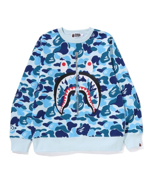 A BATHING APE(アベイシングエイプ)の「ABC CAMO SHARK CREWNECK SWEATSHIRT(スウェット・メンズ・ブルー/グリーン/ピンク・X-LARGE/LARGE/MEDIUM/XX-LARGE/SMALL/XXX-LARGE)」の3枚目の写真