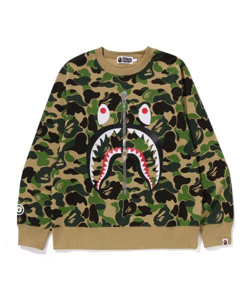 A BATHING APE(アベイシングエイプ)の「ABC CAMO SHARK CREWNECK SWEATSHIRT(スウェット・メンズ・ブルー/グリーン/ピンク・X-LARGE/LARGE/MEDIUM/XX-LARGE/SMALL/XXX-LARGE)」の2枚目の写真