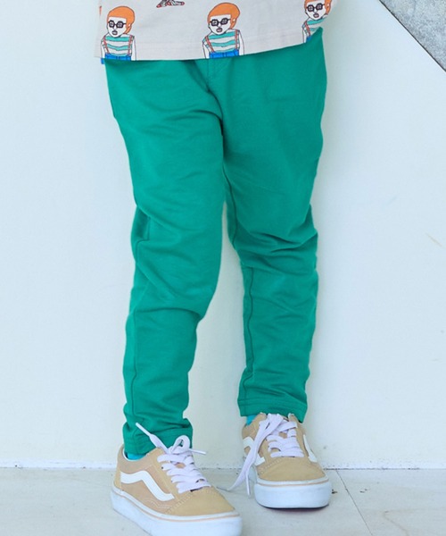 Life Support Products（ライフサポートプロダクツ）の「【26年春夏新色】【防汚加工】ストレッチパンツ（スウェットパンツ・キッズ・マスタード/ラベンダー/オレンジ/ライトグリーン/杢グレー/ターコイズブルー/ブラック/ライトブルー/カーキ/チャコール/ライトピンク/テラコッタ/パープル/ライトブラウン/レッド/グリーン/ネイビー・80/90/95/100/110/120/130）」の7枚目の写真