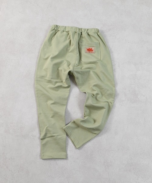 Life Support Products（ライフサポートプロダクツ）の「【26年春夏新色】【防汚加工】ストレッチパンツ（スウェットパンツ・キッズ・マスタード/ラベンダー/オレンジ/ライトグリーン/杢グレー/ターコイズブルー/ブラック/ライトブルー/カーキ/チャコール/ライトピンク/テラコッタ/パープル/ライトブラウン/レッド/グリーン/ネイビー・80/90/95/100/110/120/130）」の8枚目の写真