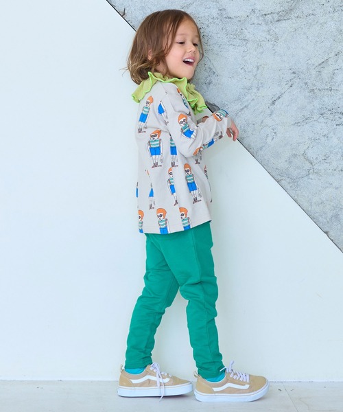 Life Support Products（ライフサポートプロダクツ）の「【26年春夏新色】【防汚加工】ストレッチパンツ（スウェットパンツ・キッズ・マスタード/ラベンダー/オレンジ/ライトグリーン/杢グレー/ターコイズブルー/ブラック/ライトブルー/カーキ/チャコール/ライトピンク/テラコッタ/パープル/ライトブラウン/レッド/グリーン/ネイビー・80/90/95/100/110/120/130）」の19枚目の写真