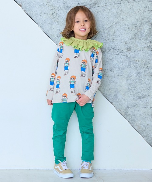 Life Support Products（ライフサポートプロダクツ）の「【26年春夏新色】【防汚加工】ストレッチパンツ（スウェットパンツ・キッズ・マスタード/ラベンダー/オレンジ/ライトグリーン/杢グレー/ターコイズブルー/ブラック/ライトブルー/カーキ/チャコール/ライトピンク/テラコッタ/パープル/ライトブラウン/レッド/グリーン/ネイビー・80/90/95/100/110/120/130）」の21枚目の写真