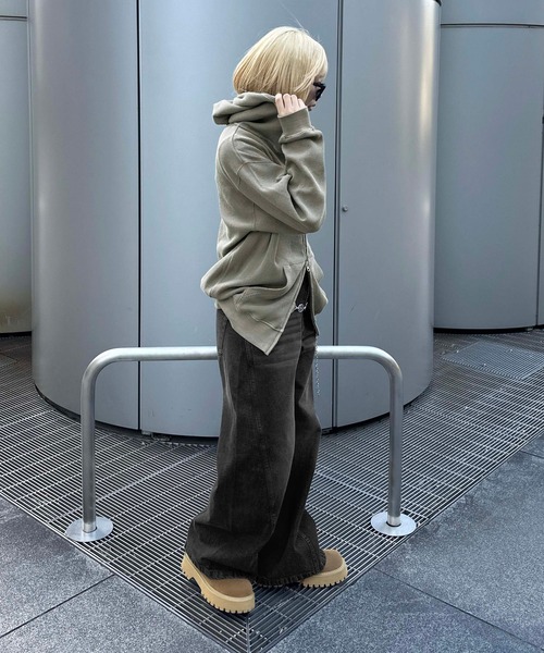 sedacle(セダクル)の「ケミカルウォッシュカーブデニム(デニムパンツ・メンズ・ブラック/インディゴブルー・SMALL/MEDIUM/LARGE)」の8枚目の写真