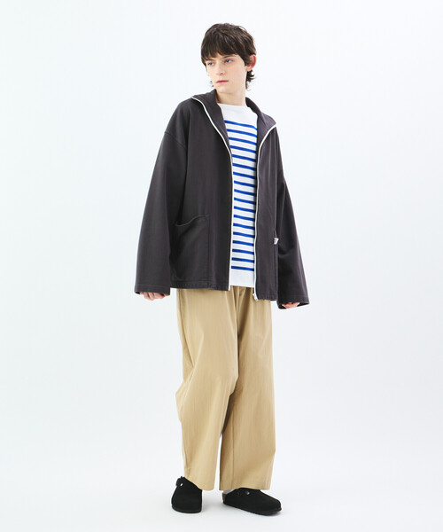 ORCIVAL（オーシバル）の「ORCIVAL | コットンジャージー ジップブルゾン MEN（その他トップス・メンズ・チャコール/アイボリー・4/5）」の14枚目の写真