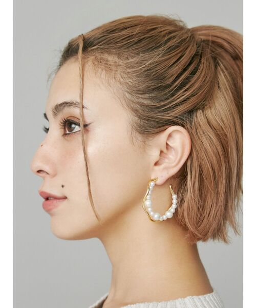 セール】PEARL MIX HOOPピアス（ピアス（両耳用））｜EVRIS