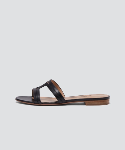 SAMI カナーレ サンダル 1.0cm BLACK（サンダル）｜PELLICO