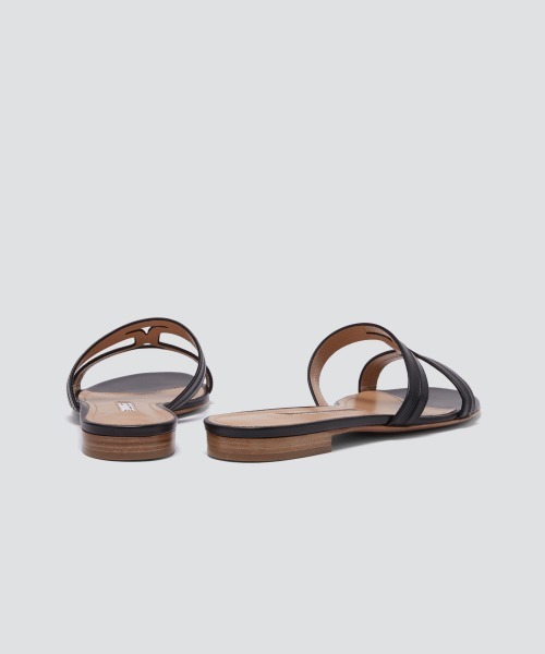 SAMI カナーレ サンダル 1.0cm BLACK（サンダル）｜PELLICO