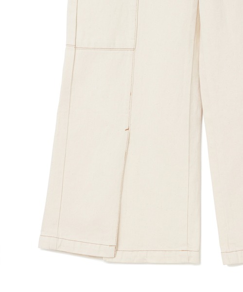 LIVINGTONE（リヴィントーン）の「LIVINGTONE(リヴィントーン) VANDAL - Baker high rise wide with slit（デニムパンツ・レディース・ホワイト/インディゴブルー・36/38/34）」の6枚目の写真