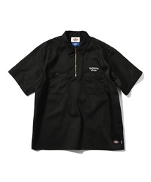 ワークシャツ」に該当するブラック/黒色系のメンズファッション