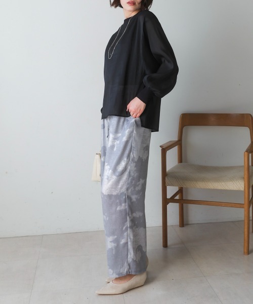 Bou Jeloud（ブージュルード）の「シャイニーパンツ（その他パンツ・レディース・グレー/ブラウン・38）」の9枚目の写真