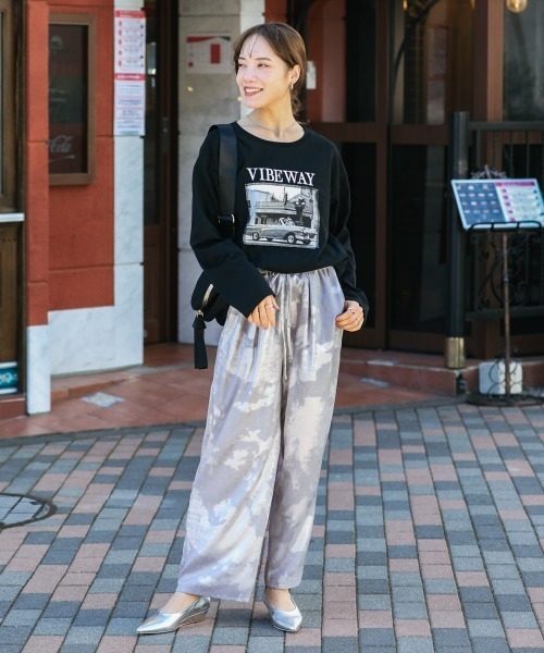 Bou Jeloud（ブージュルード）の「シャイニーパンツ（その他パンツ・レディース・グレー/ブラウン・38）」の13枚目の写真