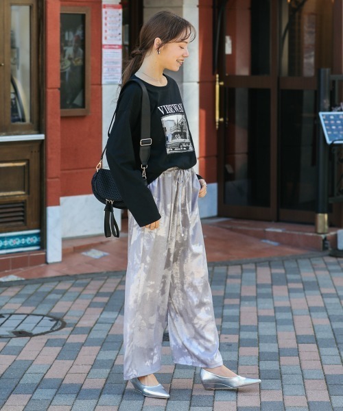 Bou Jeloud（ブージュルード）の「シャイニーパンツ（その他パンツ・レディース・グレー/ブラウン・38）」の14枚目の写真