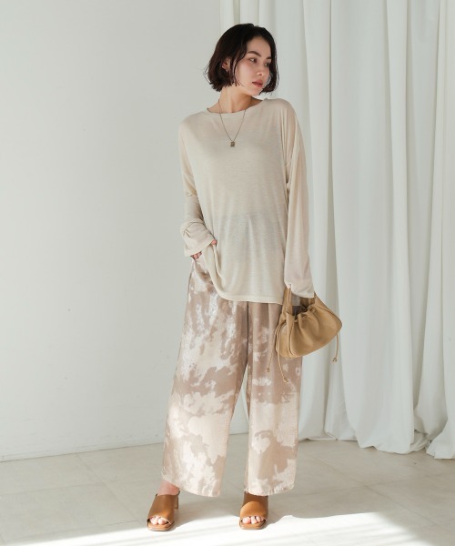 Bou Jeloud（ブージュルード）の「シャイニーパンツ（その他パンツ・レディース・グレー/ブラウン・38）」の19枚目の写真