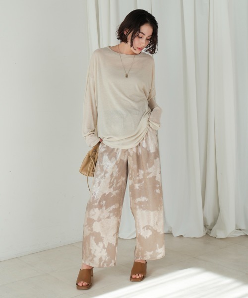 Bou Jeloud（ブージュルード）の「シャイニーパンツ（その他パンツ・レディース・グレー/ブラウン・38）」の21枚目の写真