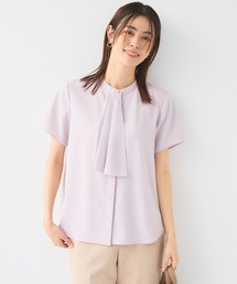 CROSS FUNCTION（クロスファンクション）の「《シワになりにくい》正解シルキードライラッフル半袖ブラウス【CF/クロスファンクション】（シャツ/ブラウス）」