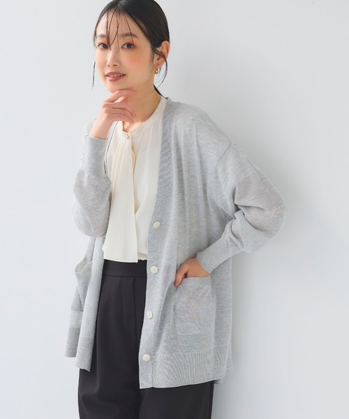 CROSS FUNCTION(クロスファンクション)の「《シワになりにくい》正解シルキードライラッフル半袖ブラウス【CF/クロスファンクション】(シャツ/ブラウス・レディース・ライラック/オフホワイト/ライトグレー・L/M/LL)」の15枚目の写真