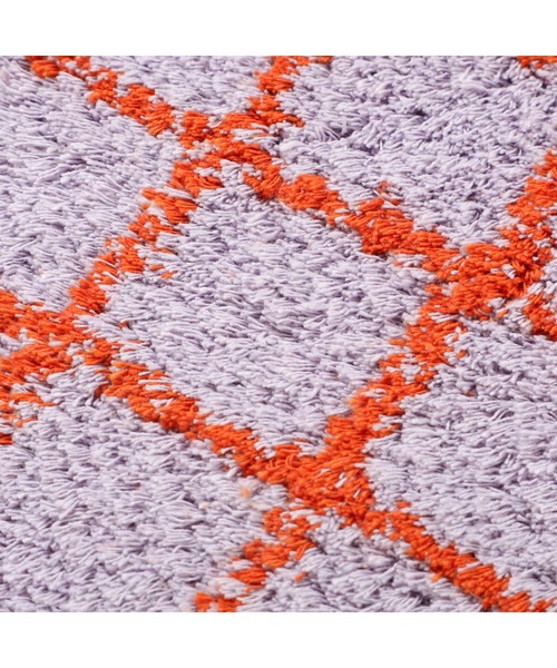 Francfranc（フランフラン）の「ウィンドウペン チェアパッド φ360 パープル×オレンジ（クッション/クッションカバー・レディース・パープル・FREE）」の4枚目の写真