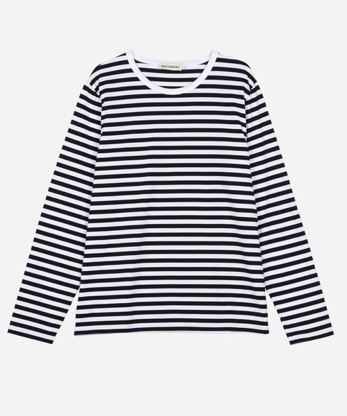 marimekko(マリメッコ)の「Tasaraita unisex / shirt(Tシャツ/カットソー・レディース・ブラック・X-SMALL/SMALL/MEDIUM/LARGE/X-LARGE)」の5枚目の写真