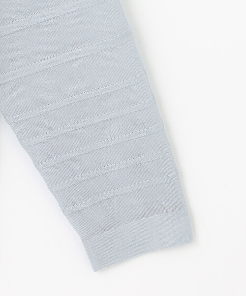 J.PRESS Ladies(J.プレス レディス)の「【WEB限定・洗える】Vis/Peスパーク シアー ボーダー ニット(ニット/セーター・レディース・ブラック系1/サックスブルー系1/ダルブルー系1/ブラウン系1・SMALL)」の19枚目の写真