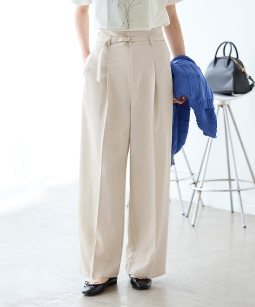 抗菌防臭・接触冷感・UVカット】カナパハイウエストパンツ