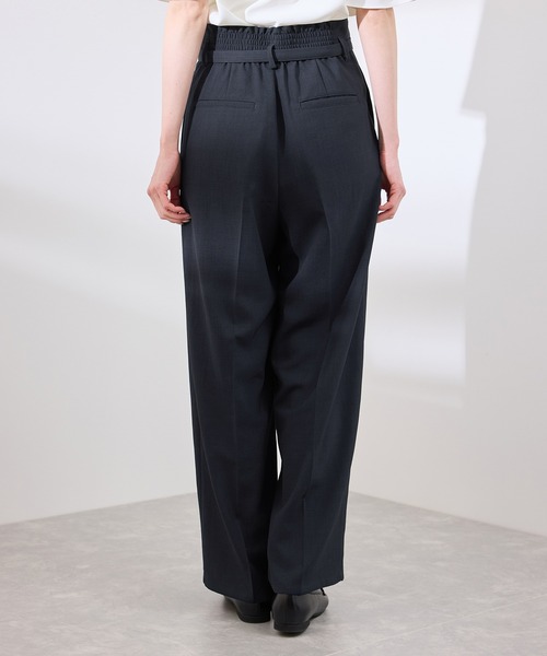 ROPE' PICNIC(ロペピクニック)の「【抗菌防臭・接触冷感・UVカット】カナパハイウエストパンツ/セットアップ対応(その他パンツ・レディース・グレー/ネイビー/グリーン系その他/ベージュ・40/38/36)」の20枚目の写真