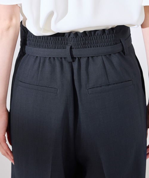 ROPE' PICNIC(ロペピクニック)の「【抗菌防臭・接触冷感・UVカット】カナパハイウエストパンツ/セットアップ対応(その他パンツ・レディース・グレー/ネイビー/グリーン系その他/ベージュ・40/38/36)」の22枚目の写真