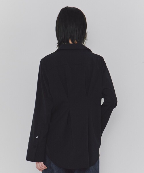 ブラウス シャツ ワイドスリーブタックシャツ｜セットアップ可/ウォッシャブル/防シワ レディース ワイドスリーブタックシャツ｜セットアップ可/ウォッシャブル/防