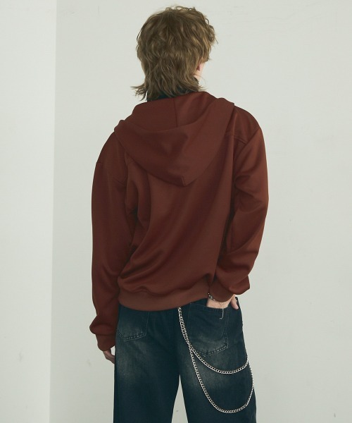 Shoowtime(ショウタイム)の「High neck oversized pullover hoodie / ハイネックオーバーサイズプルオーバーパーカー(パーカー・メンズ・ブラウン・MEDIUM/LARGE/X-LARGE)」の8枚目の写真