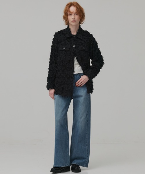 PUBLIC TOKYO（パブリックトウキョウ）の「フェザーJQワークシャツ（シャツ/ブラウス・レディース・ブラック/ホワイト・FREE）」の15枚目の写真