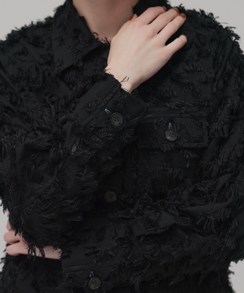 PUBLIC TOKYO（パブリックトウキョウ）の「フェザーJQワークシャツ（シャツ/ブラウス・レディース・ブラック/ホワイト・FREE）」の11枚目の写真