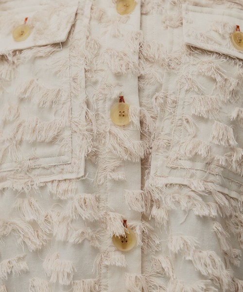 PUBLIC TOKYO（パブリックトウキョウ）の「フェザーJQワークシャツ（シャツ/ブラウス・レディース・ブラック/ホワイト・FREE）」の18枚目の写真