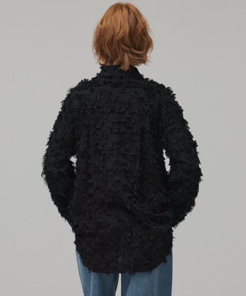 PUBLIC TOKYO（パブリックトウキョウ）の「フェザーJQワークシャツ（シャツ/ブラウス・レディース・ブラック/ホワイト・FREE）」の7枚目の写真