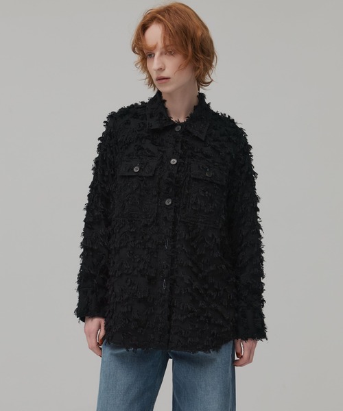 PUBLIC TOKYO（パブリックトウキョウ）の「フェザーJQワークシャツ（シャツ/ブラウス・レディース・ブラック/ホワイト・FREE）」の9枚目の写真