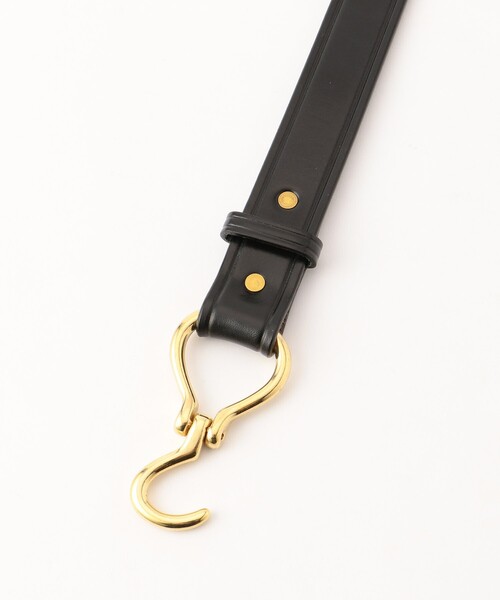 TORY LEATHER（トリーレザー）の「TORY LEATHER/トリーレザー Creased Belt w/ Nickel Hoof（ベルト・メンズ・ブラック・30/32/34/36）」の4枚目の写真