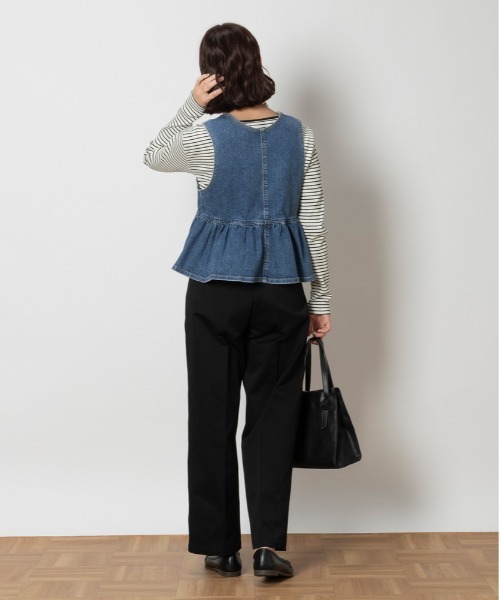 ベスト ジレ SOMETHING × FREAK'S STORE/サムシング 別注 PEPLUM 2WAY BISCHE 25FW/ペプラム2WAYビ FREAK'S STORE ベスト ジレ SOMETHING × STORE/サムシング 別注