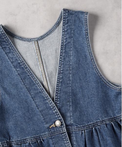 SOMETHING（サムシング）の「【SOMETHING】2WAYペプラムビスチェ/セットアップ対応（その他トップス・レディース・ダークインディゴブルー・フリー）」の9枚目の写真