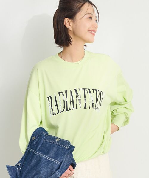 CRAFT STANDARD BOUTIQUE（クラフトスタンダードブティック）の「バルーンロゴカットソー（Tシャツ/カットソー・レディース・オフホワイト/ブラック/グリーン系その他3/ピンク・FREE）」の3枚目の写真