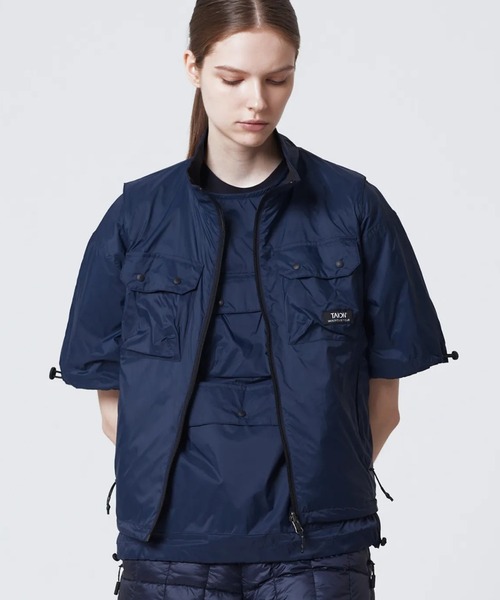 TAION（タイオン）の「【TAION(タイオン)】〈ユニセックス〉ノンダウン マウンテン リバーシブル Wジップ ベスト（ベスト・メンズ・グリーン系6/ブラック系その他/ブラック×パープル/スカイブルー系/ネイビー系9/ネイビー系5・L/S/M）」の5枚目の写真