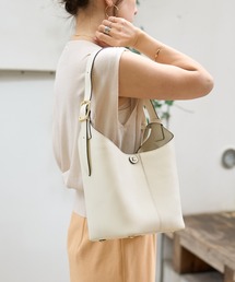 mica della valle（ミカデラヴァッレ）の「【mica della valle/ミカ デラ ヴァッレ】secchiello-4　バケツショルダーバッグ（トートバッグ）」