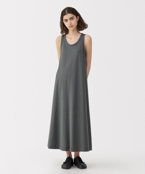 ⭐️MUJI☆無印良品★ワンピース★リネン★グレー★麻 セール】〔MUJI Labo〕婦人 リネン混ノースリーブワンピース